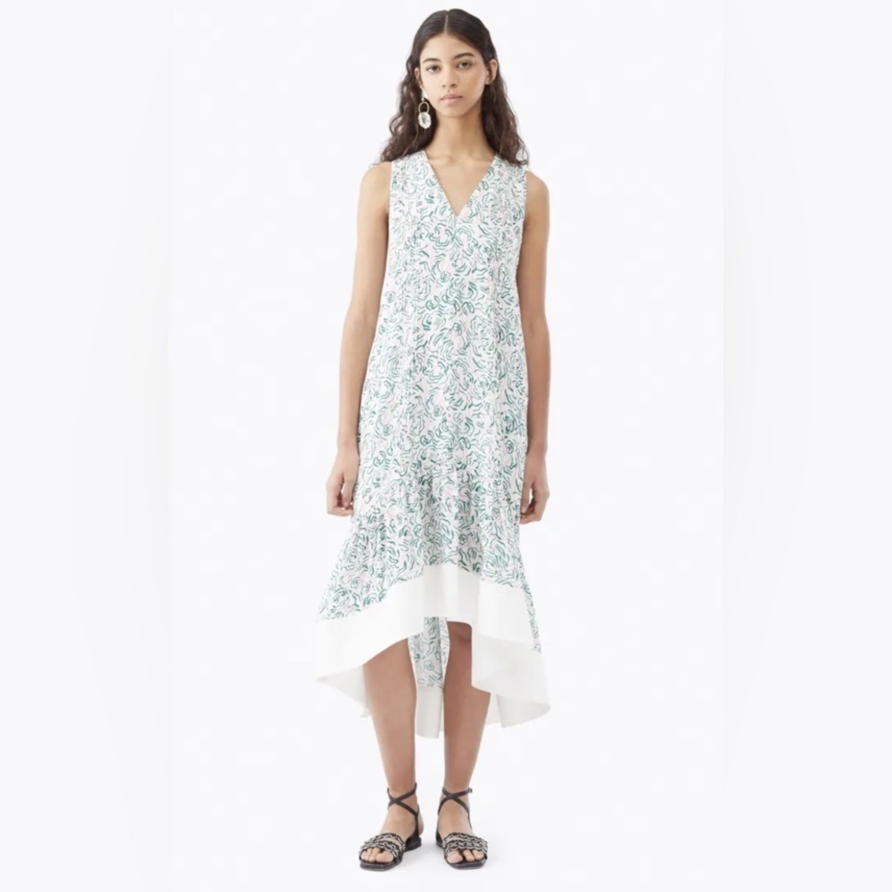 3.1 Philip Lim Flowy Printed Patterned Sleeve Dre… - image 3